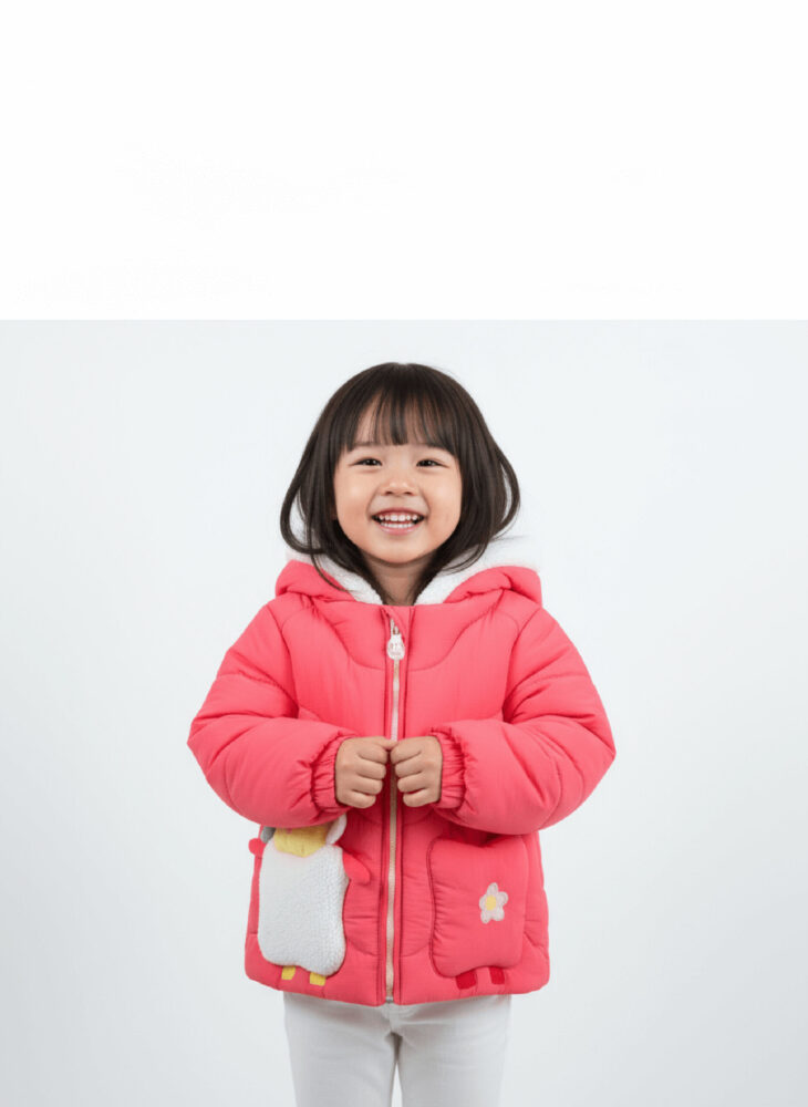 Kuschelige Winterjacke mit Kapuze