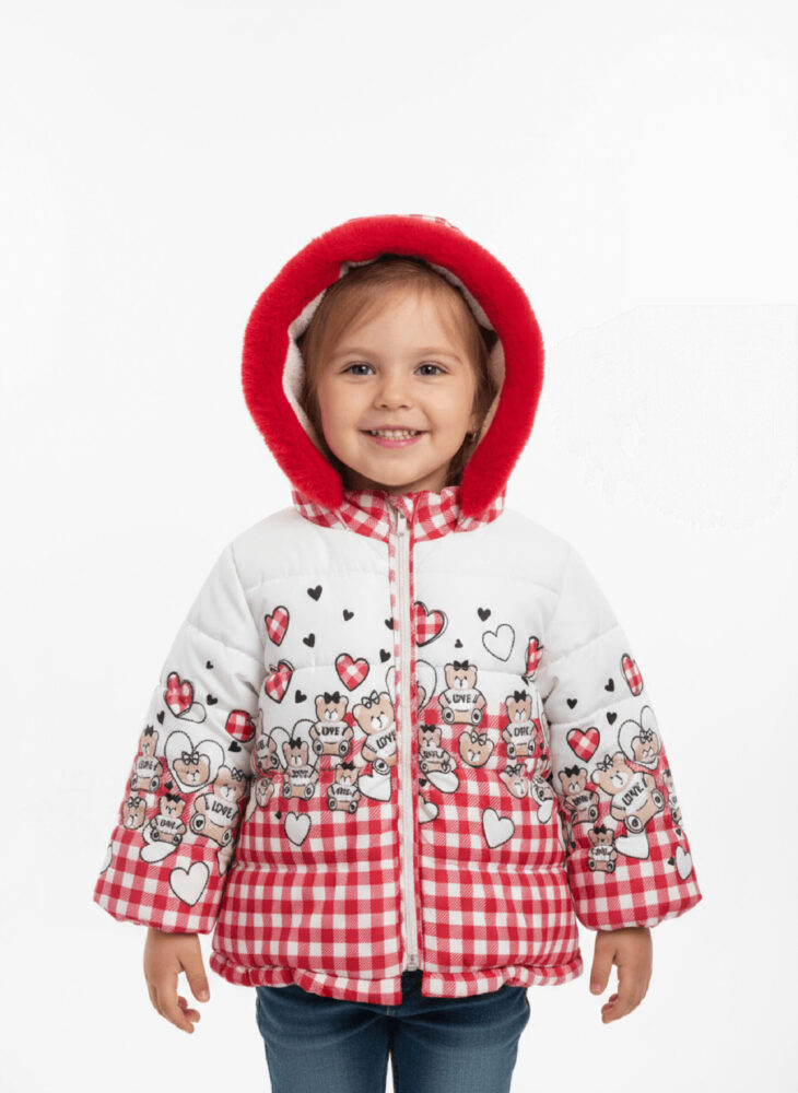 Kuschelige Kinderjacke mit Bärchenmotiv