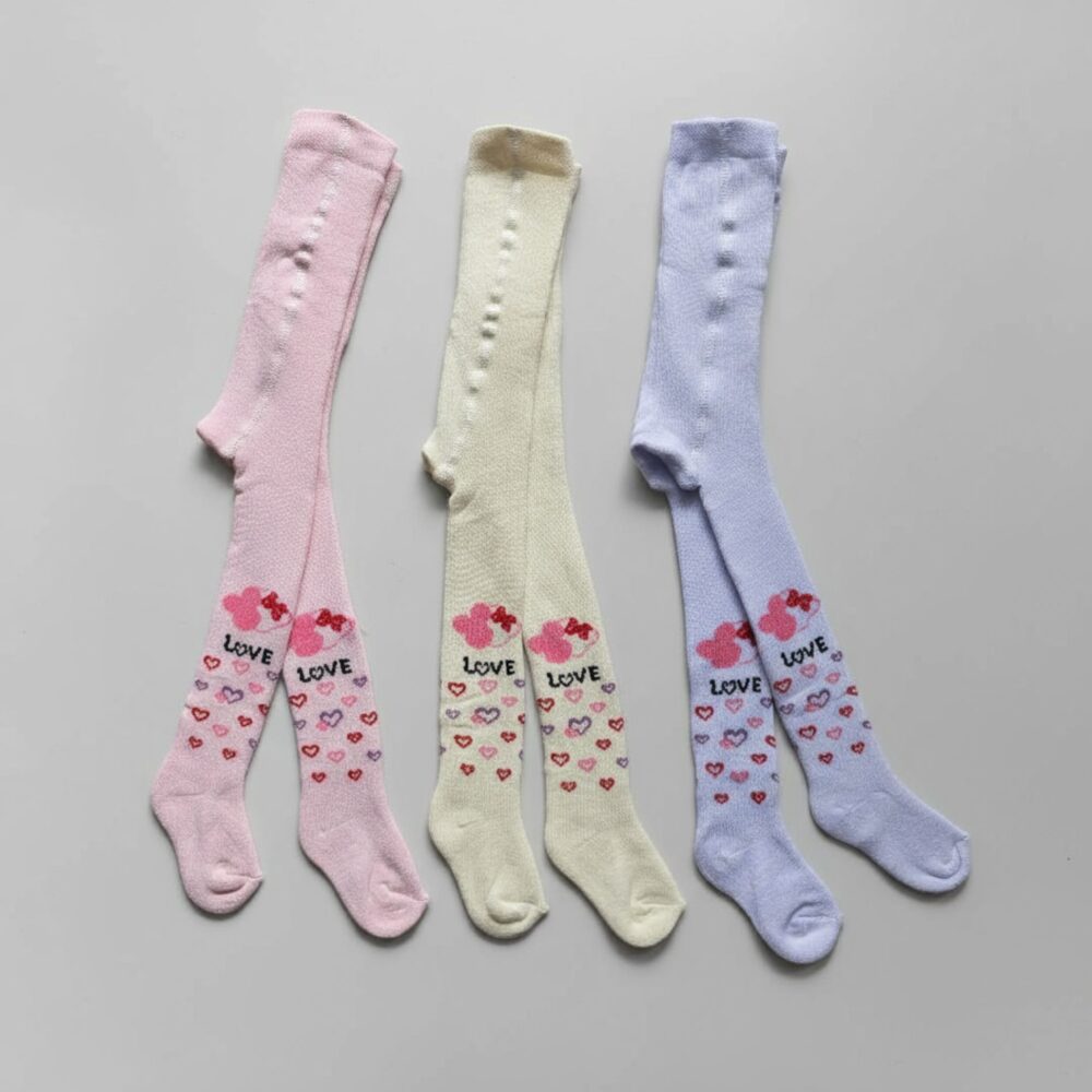 Winter-Strumpfhose „Love Hearts