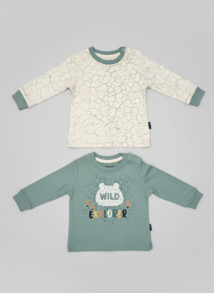 2er-Set Langarmshirts für Babys