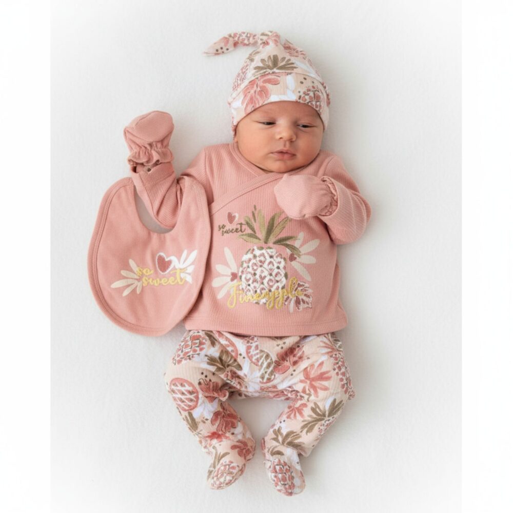 5-teiliges Neugeborenen-Set „So Sweet Pineapple“